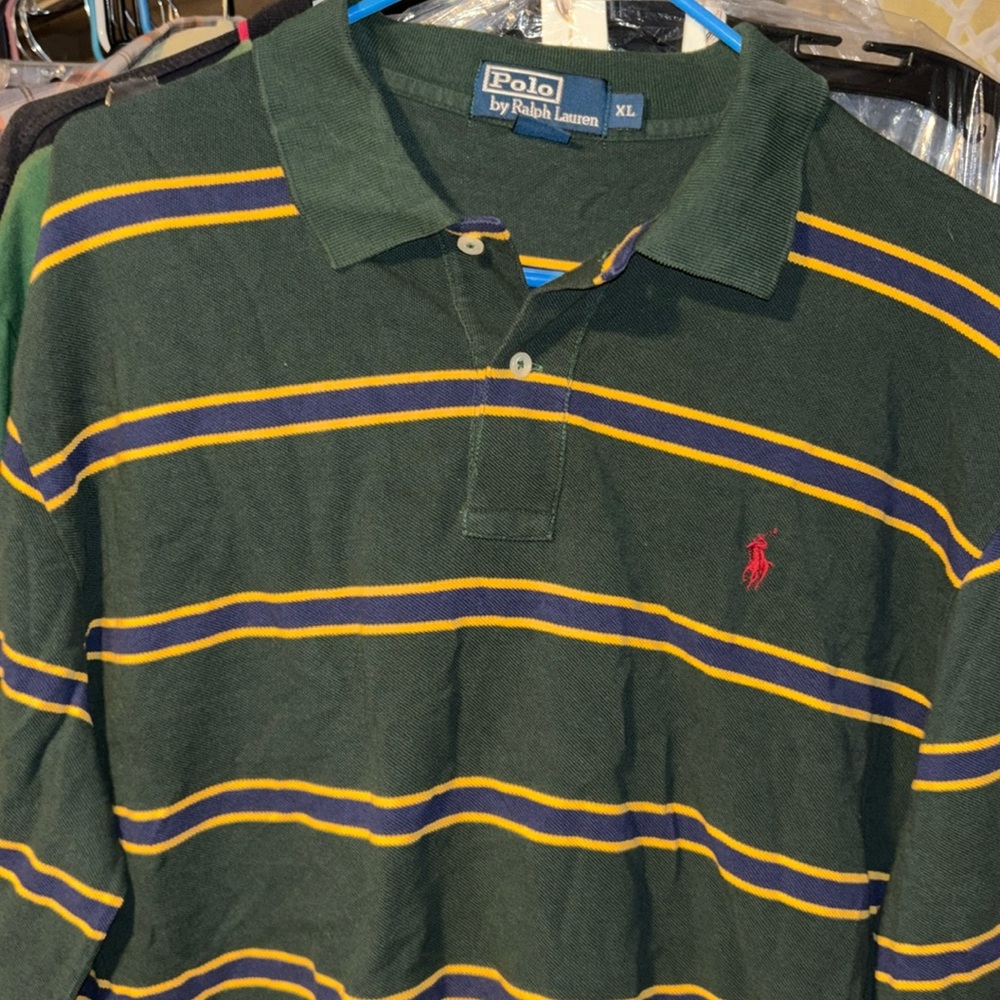 Men’s Vintage Polo Long Sleeve Shirt